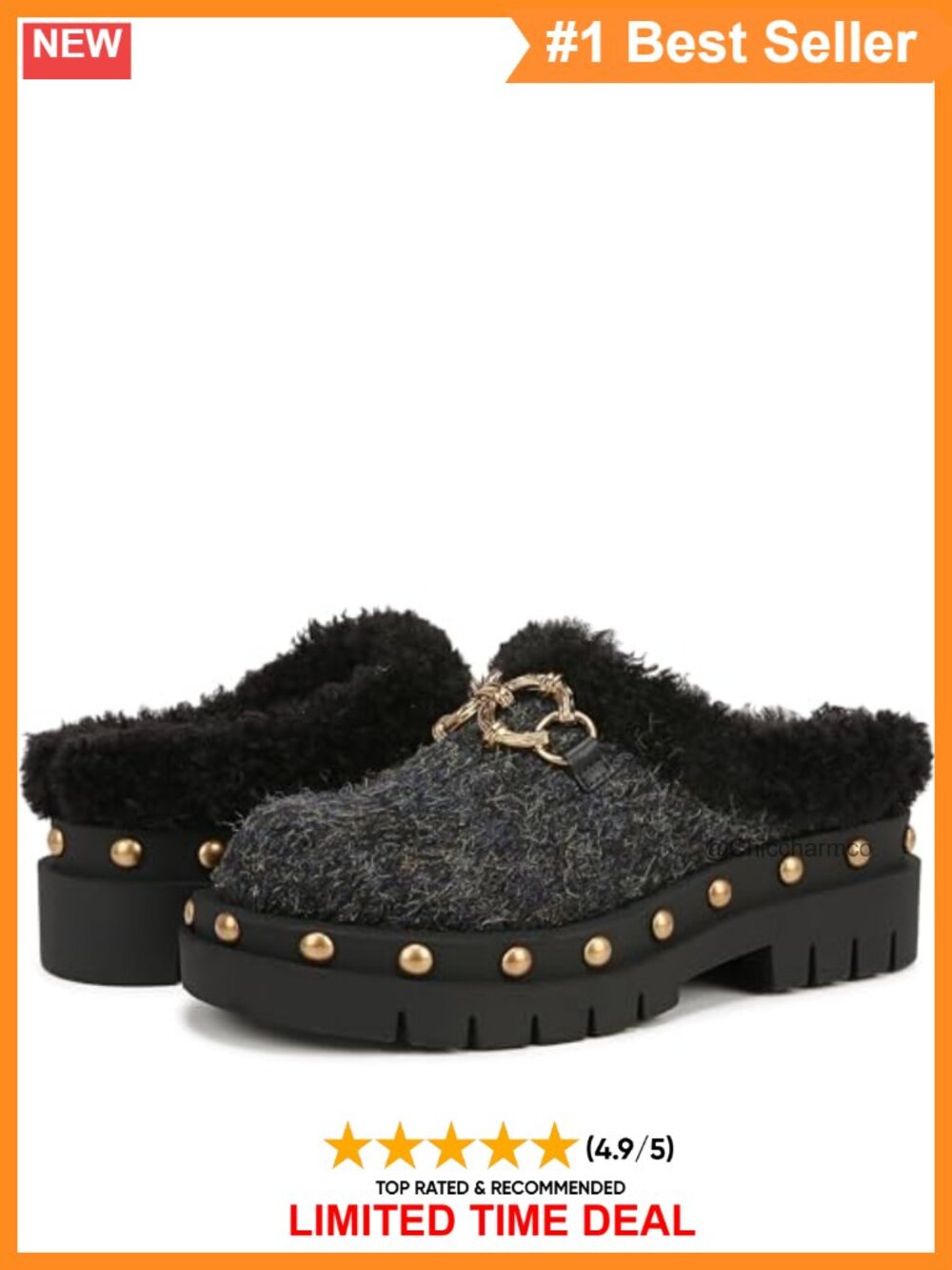 Circus NY Sam Edelman Annie Clog Mule Slip-On Block Heel Lug Sole
